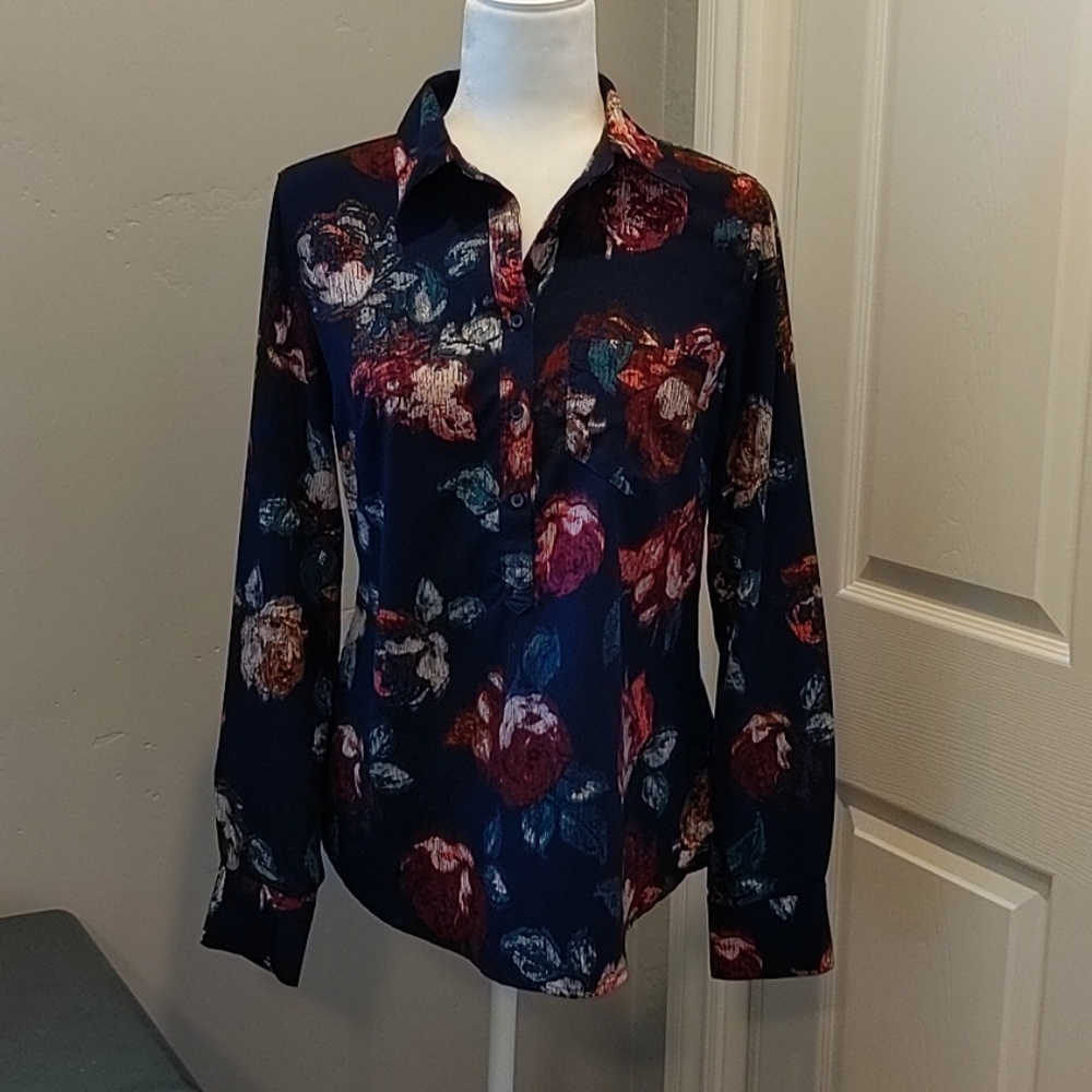 Merona button down top